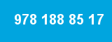 978 188 85 17 978 188 85 17